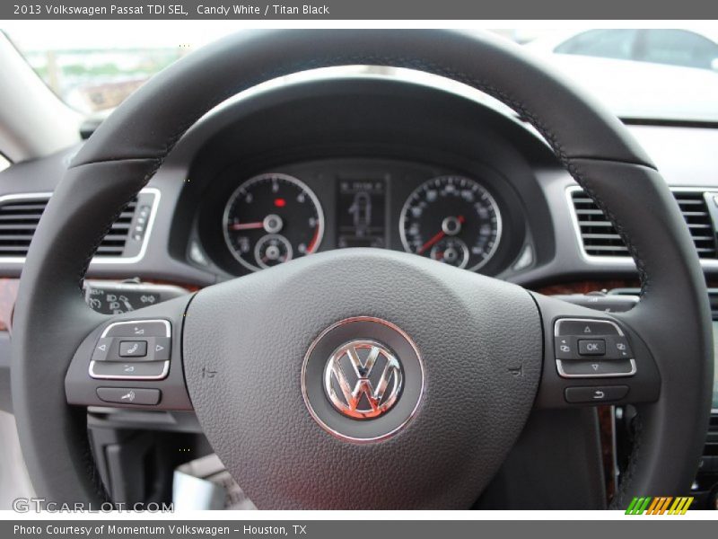 Candy White / Titan Black 2013 Volkswagen Passat TDI SEL