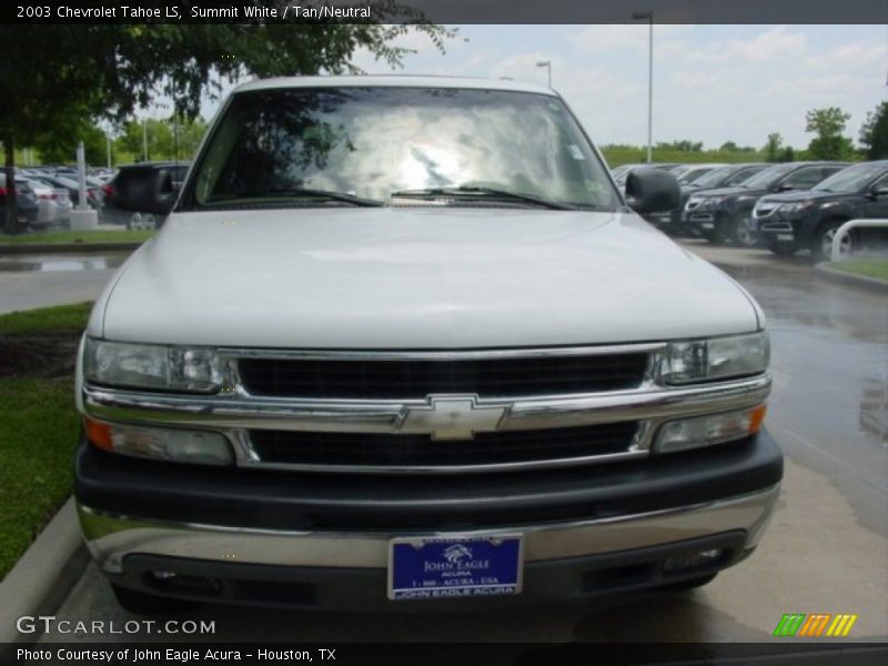 Summit White / Tan/Neutral 2003 Chevrolet Tahoe LS