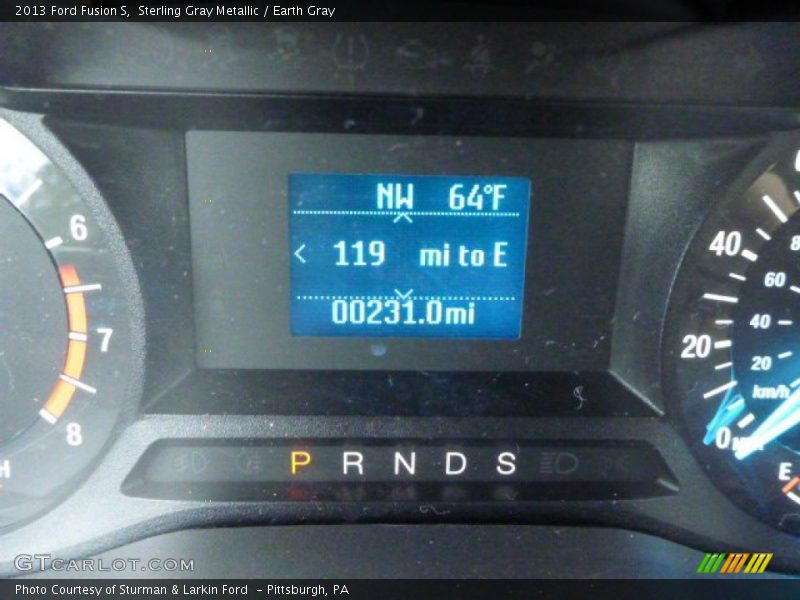 Sterling Gray Metallic / Earth Gray 2013 Ford Fusion S