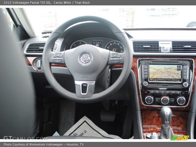 Candy White / Titan Black 2013 Volkswagen Passat TDI SEL