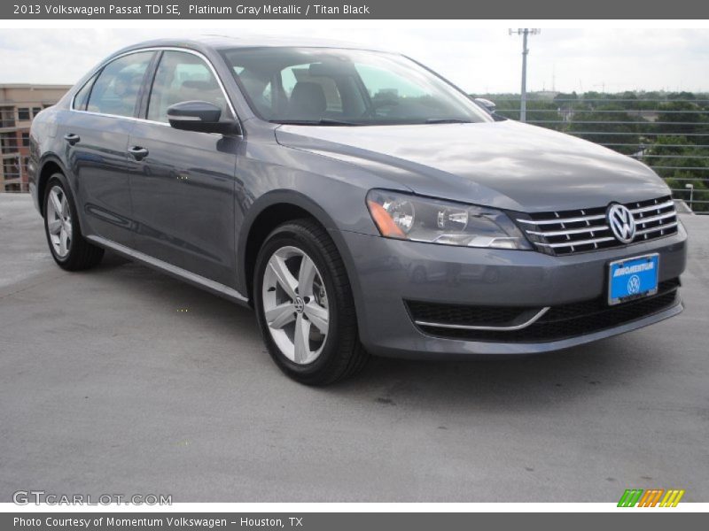 Platinum Gray Metallic / Titan Black 2013 Volkswagen Passat TDI SE