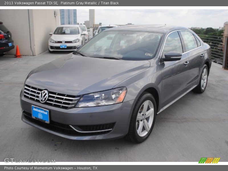 Platinum Gray Metallic / Titan Black 2013 Volkswagen Passat TDI SE