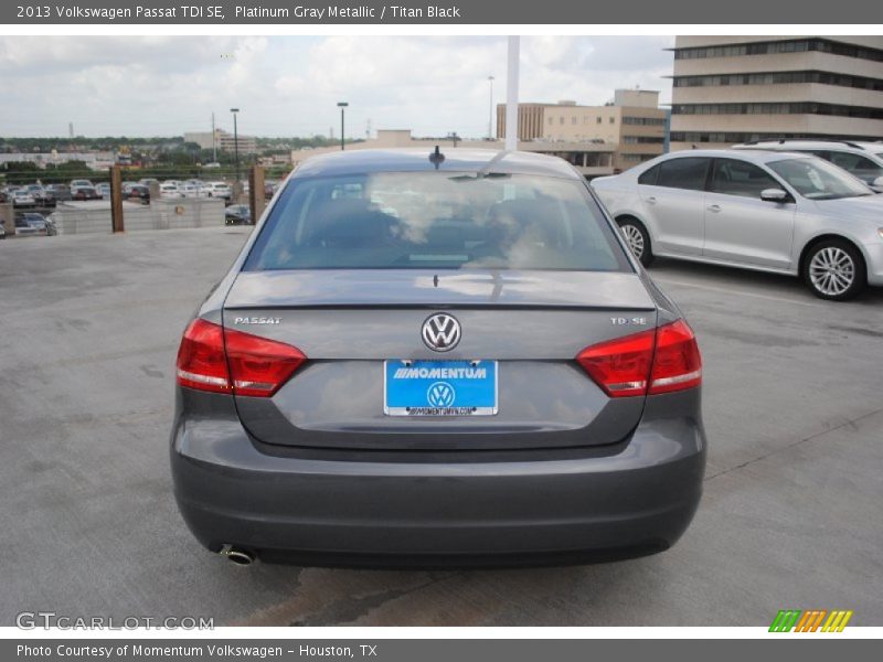 Platinum Gray Metallic / Titan Black 2013 Volkswagen Passat TDI SE