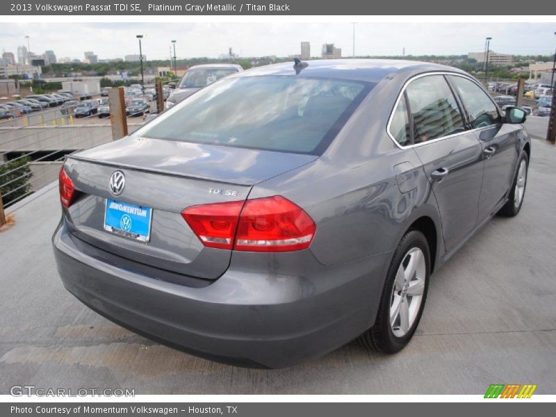 Platinum Gray Metallic / Titan Black 2013 Volkswagen Passat TDI SE