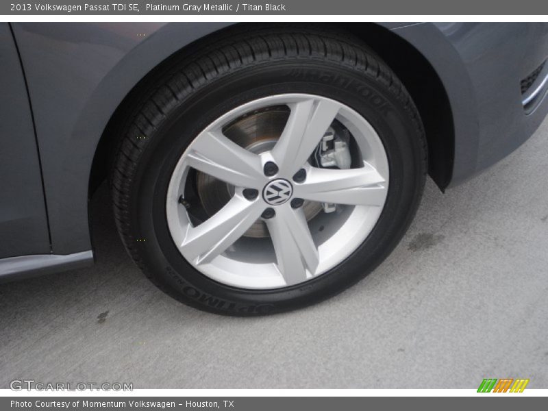 Platinum Gray Metallic / Titan Black 2013 Volkswagen Passat TDI SE