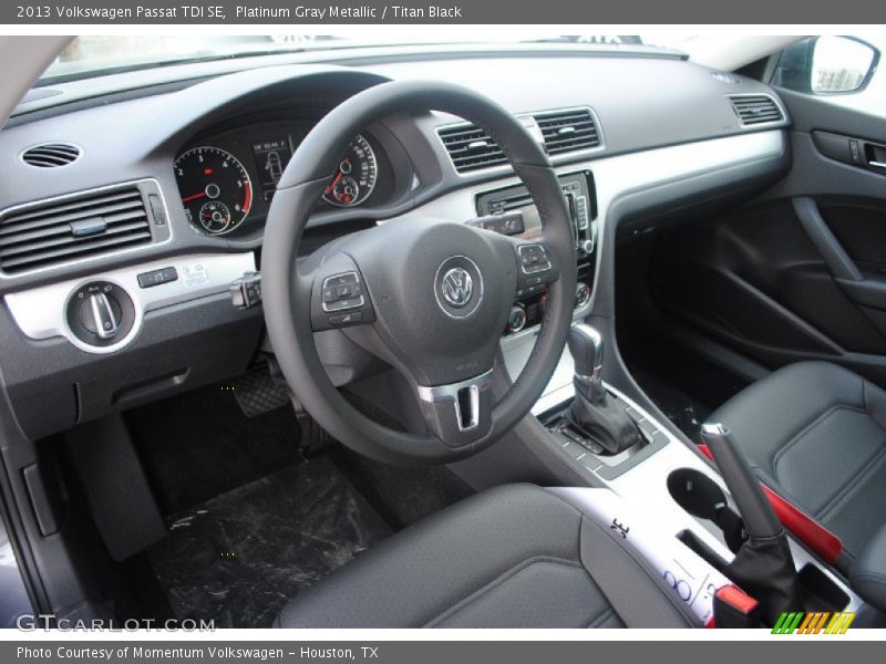 Platinum Gray Metallic / Titan Black 2013 Volkswagen Passat TDI SE