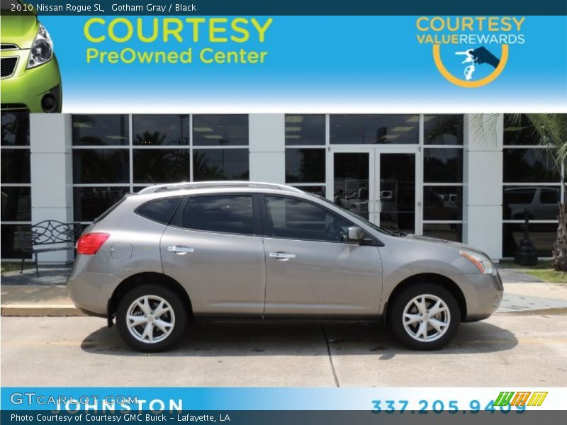 Gotham Gray / Black 2010 Nissan Rogue SL
