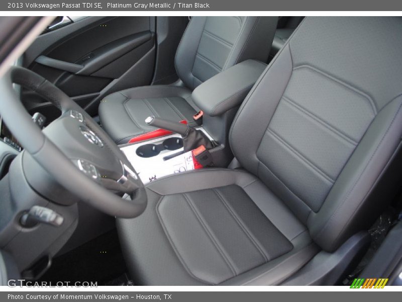 Platinum Gray Metallic / Titan Black 2013 Volkswagen Passat TDI SE