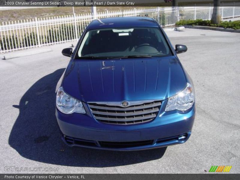 Deep Water Blue Pearl / Dark Slate Gray 2009 Chrysler Sebring LX Sedan