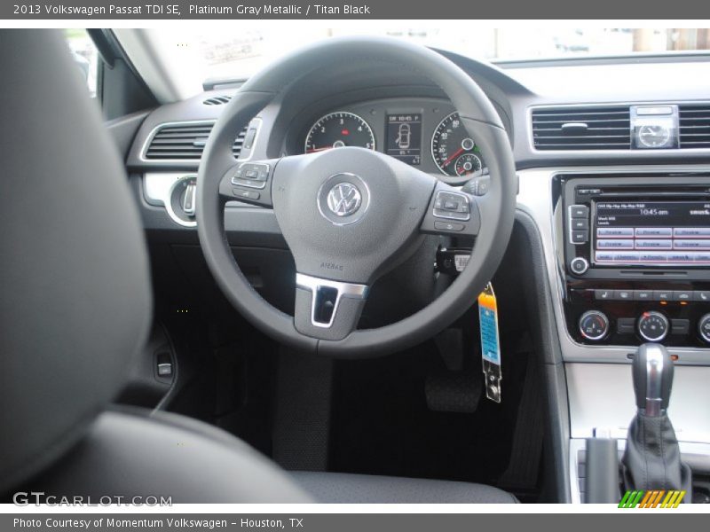 Platinum Gray Metallic / Titan Black 2013 Volkswagen Passat TDI SE