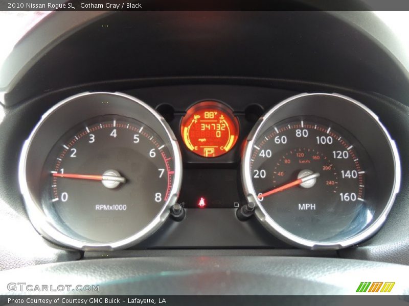 Gotham Gray / Black 2010 Nissan Rogue SL