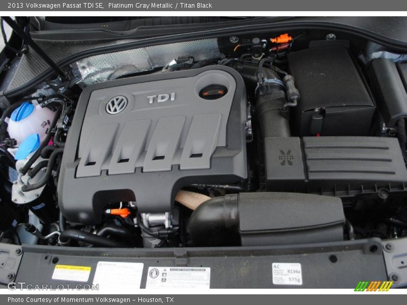 Platinum Gray Metallic / Titan Black 2013 Volkswagen Passat TDI SE