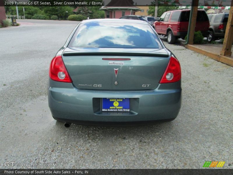 Silver Green Metallic / Ebony 2009 Pontiac G6 GT Sedan