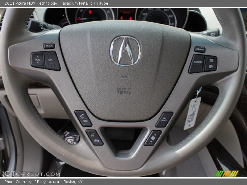 Palladium Metallic / Taupe 2011 Acura MDX Technology