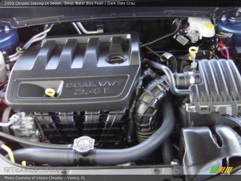 Deep Water Blue Pearl / Dark Slate Gray 2009 Chrysler Sebring LX Sedan