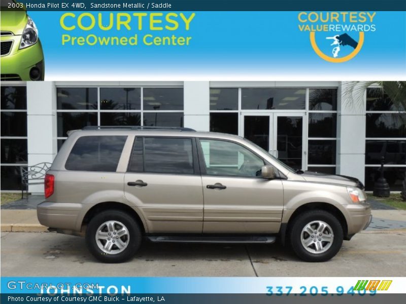 Sandstone Metallic / Saddle 2003 Honda Pilot EX 4WD