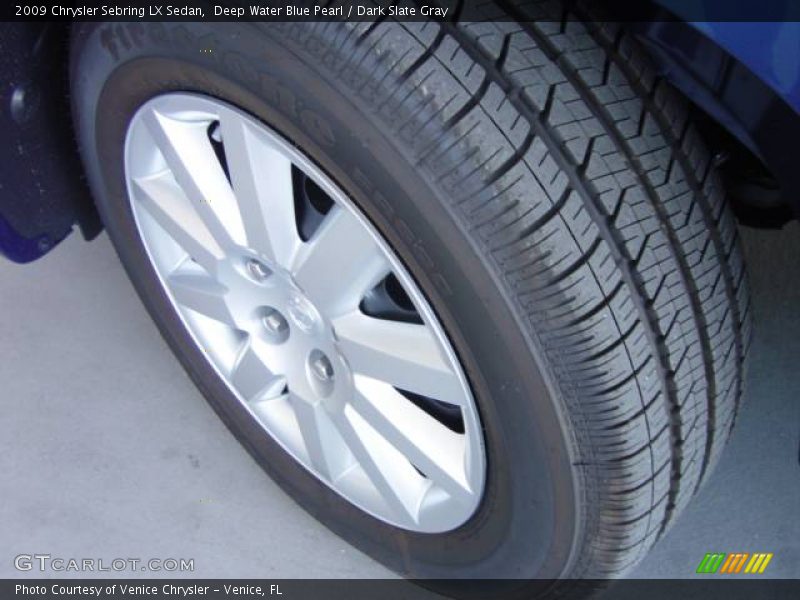 Deep Water Blue Pearl / Dark Slate Gray 2009 Chrysler Sebring LX Sedan