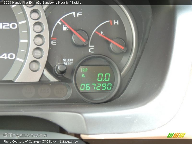 Sandstone Metallic / Saddle 2003 Honda Pilot EX 4WD