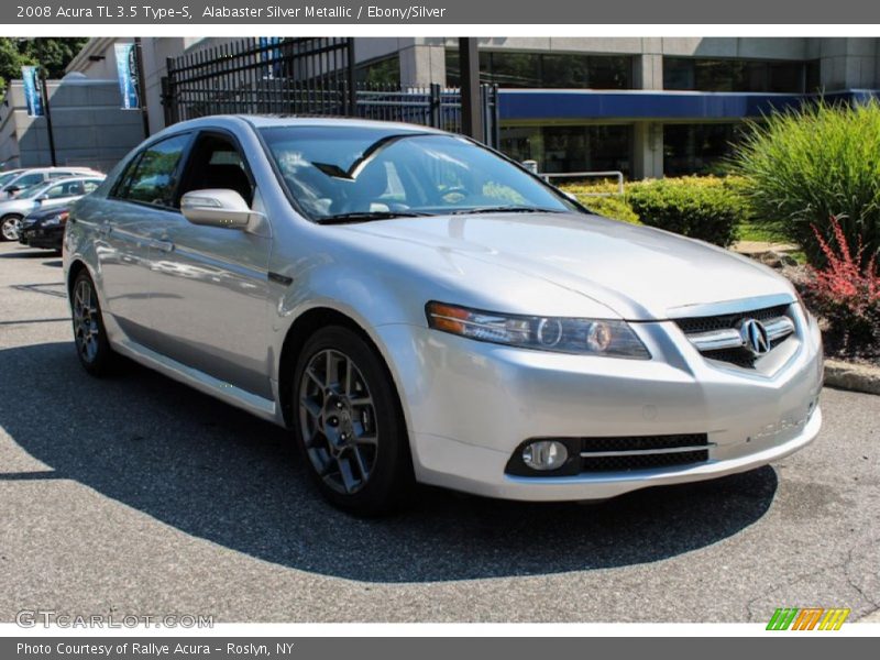 Alabaster Silver Metallic / Ebony/Silver 2008 Acura TL 3.5 Type-S