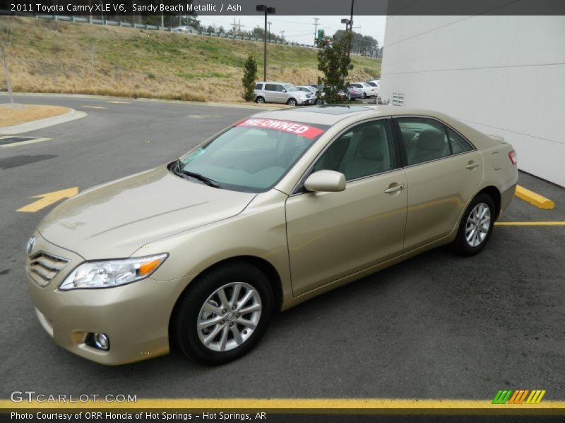 Sandy Beach Metallic / Ash 2011 Toyota Camry XLE V6