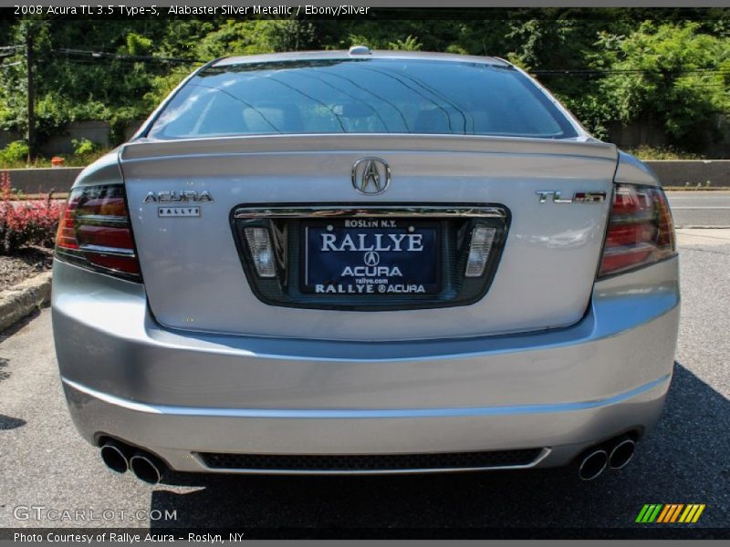 Alabaster Silver Metallic / Ebony/Silver 2008 Acura TL 3.5 Type-S