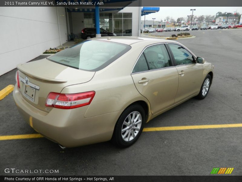Sandy Beach Metallic / Ash 2011 Toyota Camry XLE V6