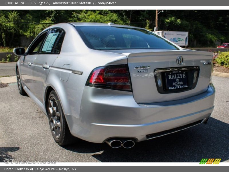 Alabaster Silver Metallic / Ebony/Silver 2008 Acura TL 3.5 Type-S