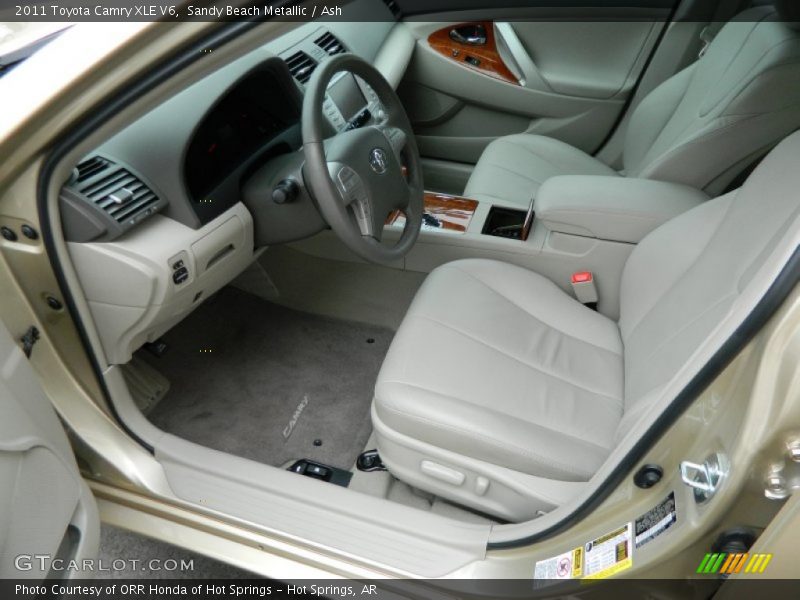 Sandy Beach Metallic / Ash 2011 Toyota Camry XLE V6