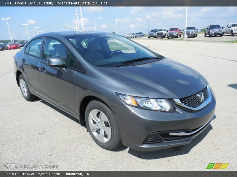 Front 3/4 View of 2013 Civic LX Sedan