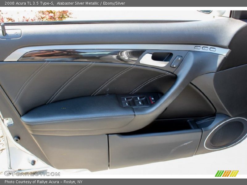 Alabaster Silver Metallic / Ebony/Silver 2008 Acura TL 3.5 Type-S