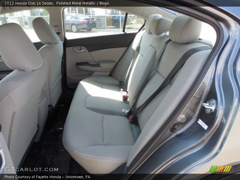 Polished Metal Metallic / Beige 2013 Honda Civic LX Sedan