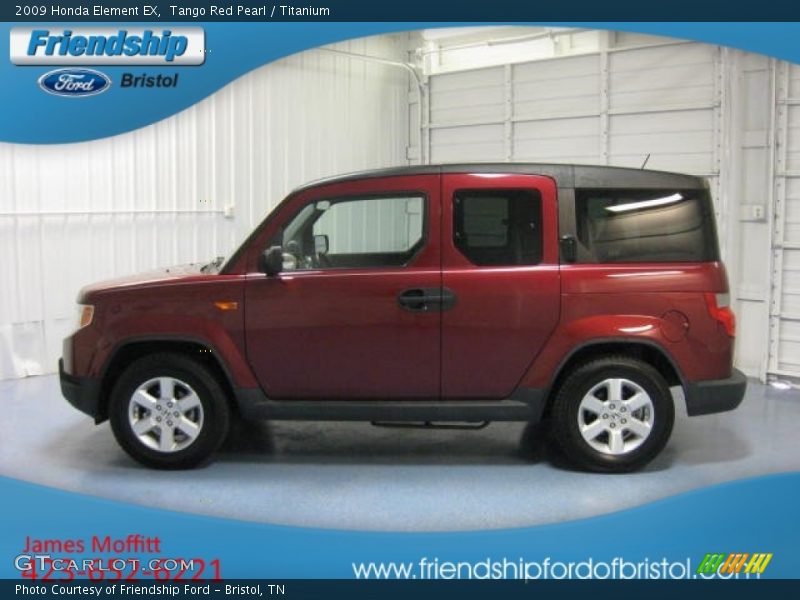 Tango Red Pearl / Titanium 2009 Honda Element EX
