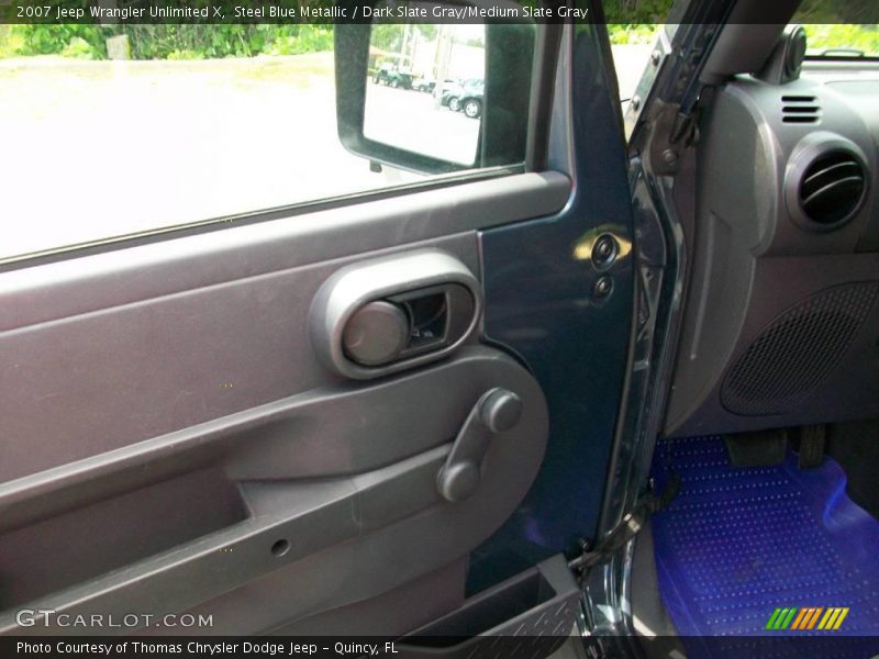 Steel Blue Metallic / Dark Slate Gray/Medium Slate Gray 2007 Jeep Wrangler Unlimited X