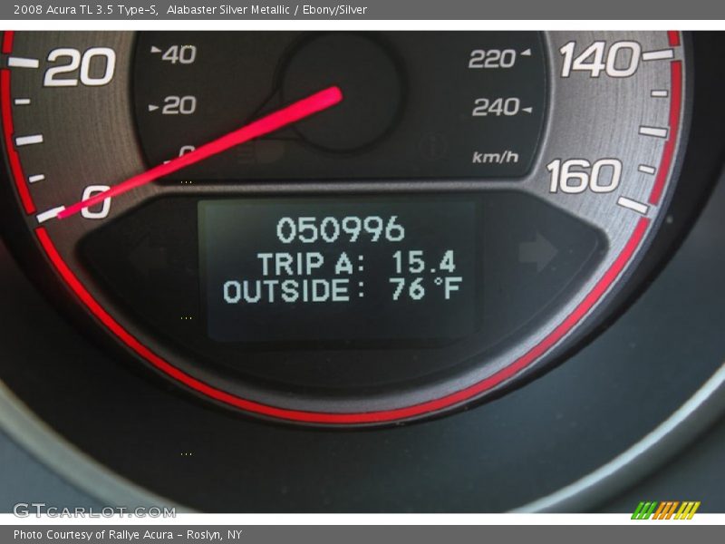 Alabaster Silver Metallic / Ebony/Silver 2008 Acura TL 3.5 Type-S