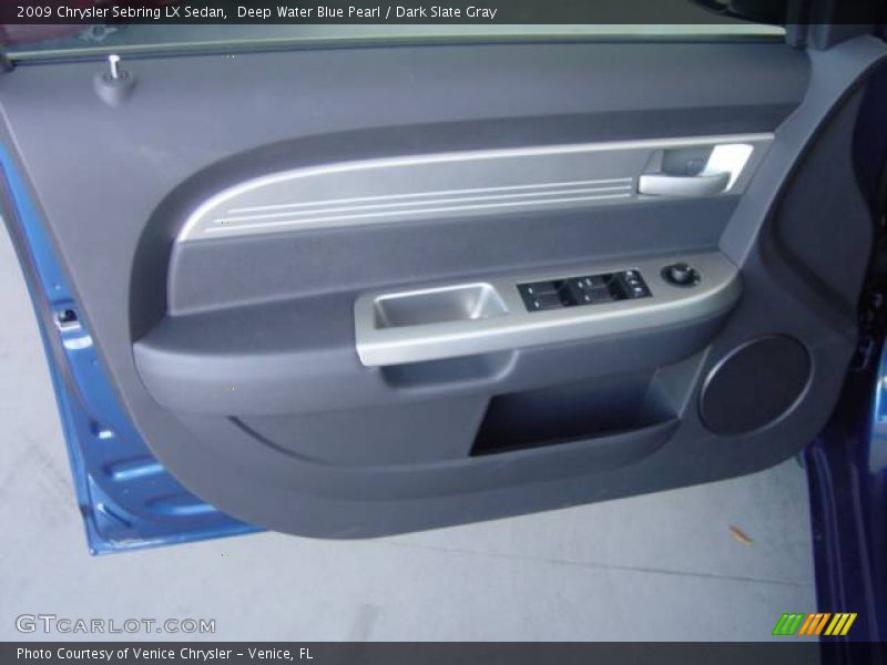 Deep Water Blue Pearl / Dark Slate Gray 2009 Chrysler Sebring LX Sedan