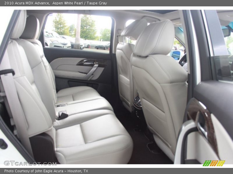 Aspen White Pearl / Taupe Gray 2010 Acura MDX Advance