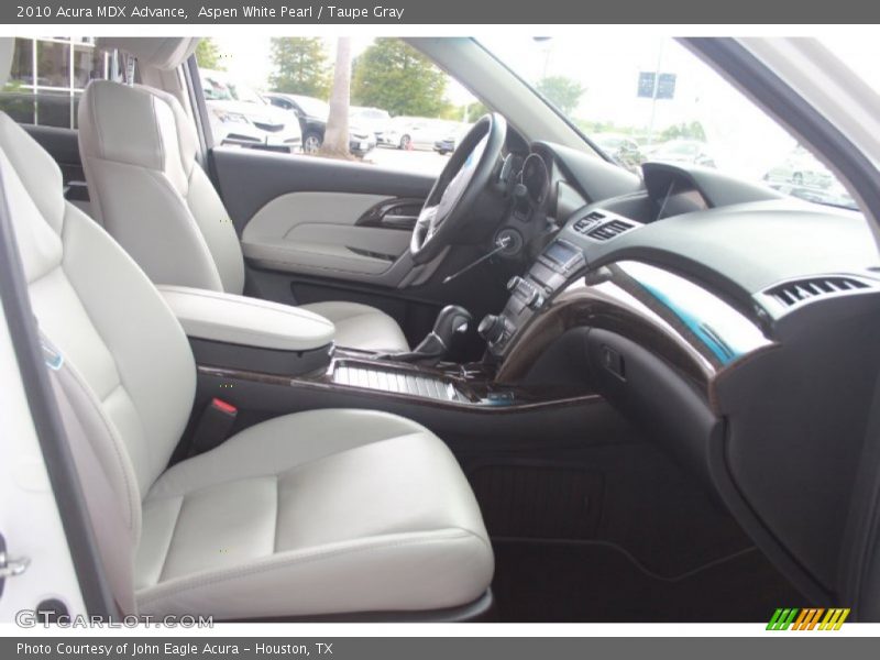 Aspen White Pearl / Taupe Gray 2010 Acura MDX Advance