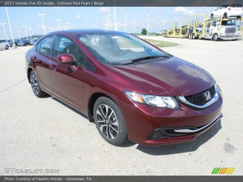 Front 3/4 View of 2013 Civic EX Sedan