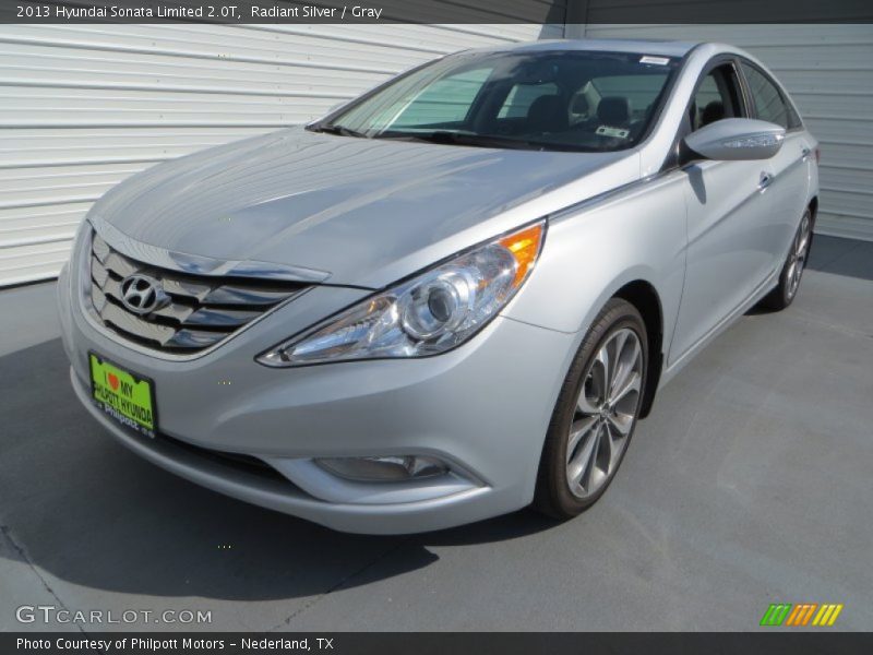 Radiant Silver / Gray 2013 Hyundai Sonata Limited 2.0T