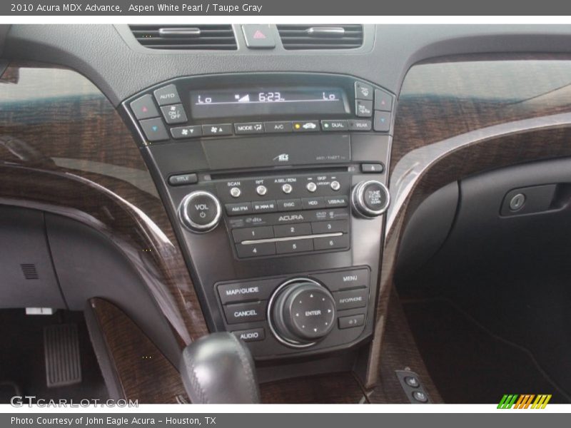 Aspen White Pearl / Taupe Gray 2010 Acura MDX Advance