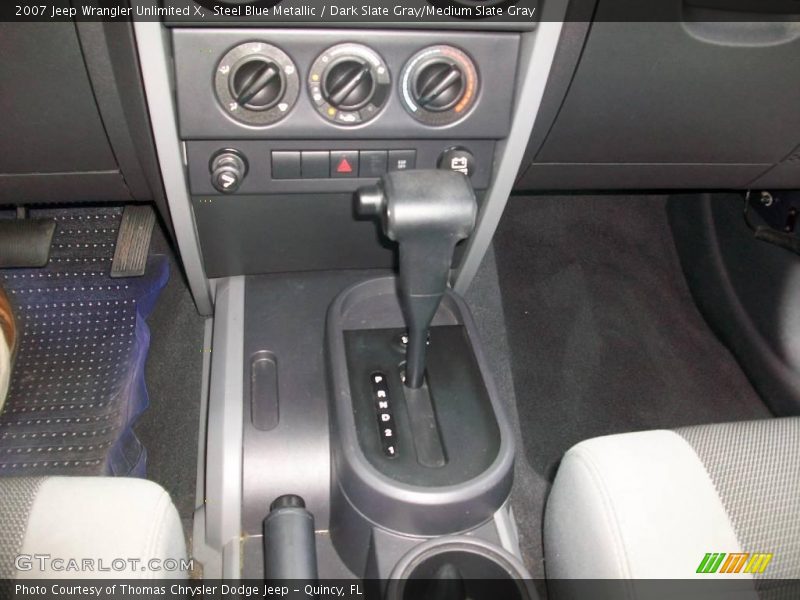 Steel Blue Metallic / Dark Slate Gray/Medium Slate Gray 2007 Jeep Wrangler Unlimited X