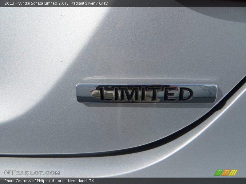 Radiant Silver / Gray 2013 Hyundai Sonata Limited 2.0T
