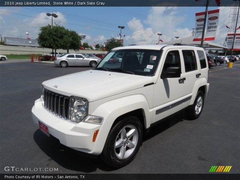 Stone White / Dark Slate Gray 2010 Jeep Liberty Limited