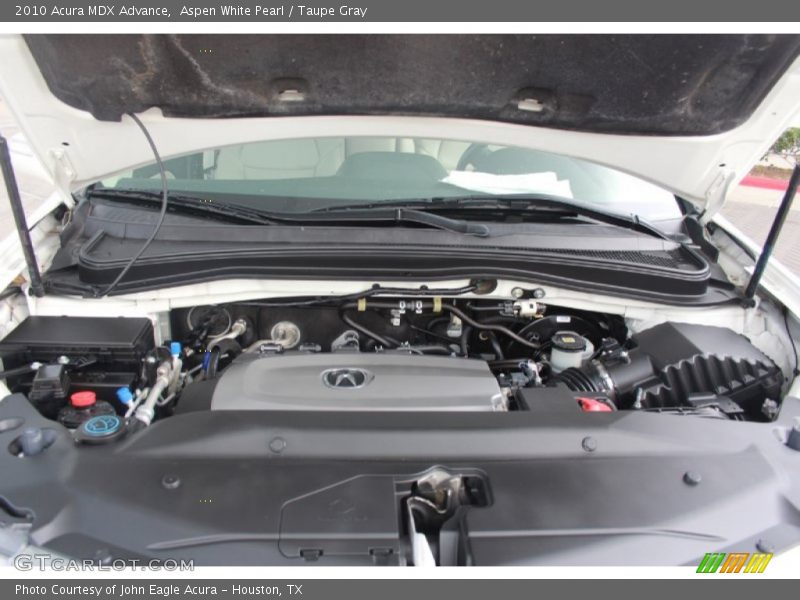 Aspen White Pearl / Taupe Gray 2010 Acura MDX Advance