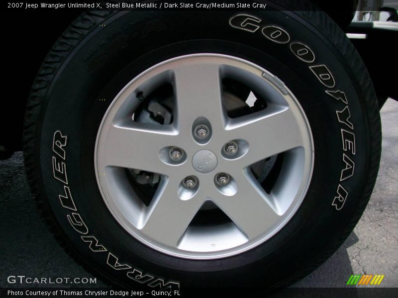 Steel Blue Metallic / Dark Slate Gray/Medium Slate Gray 2007 Jeep Wrangler Unlimited X