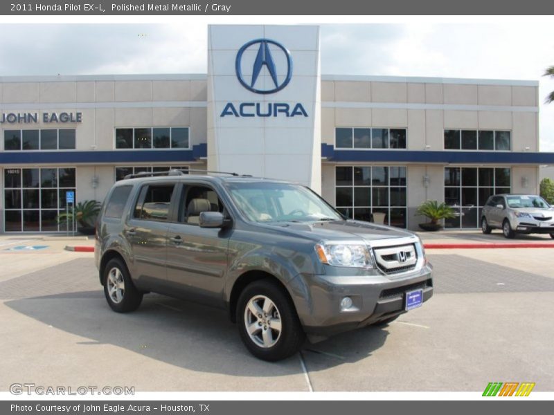 Polished Metal Metallic / Gray 2011 Honda Pilot EX-L