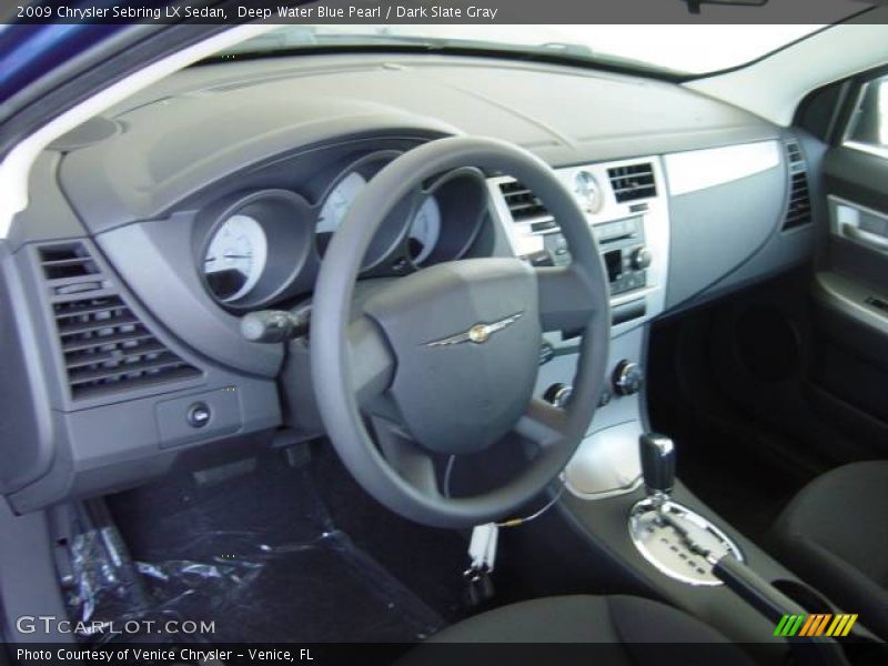 Deep Water Blue Pearl / Dark Slate Gray 2009 Chrysler Sebring LX Sedan