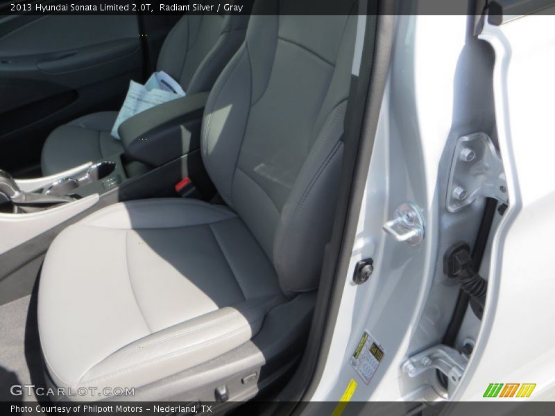 Radiant Silver / Gray 2013 Hyundai Sonata Limited 2.0T