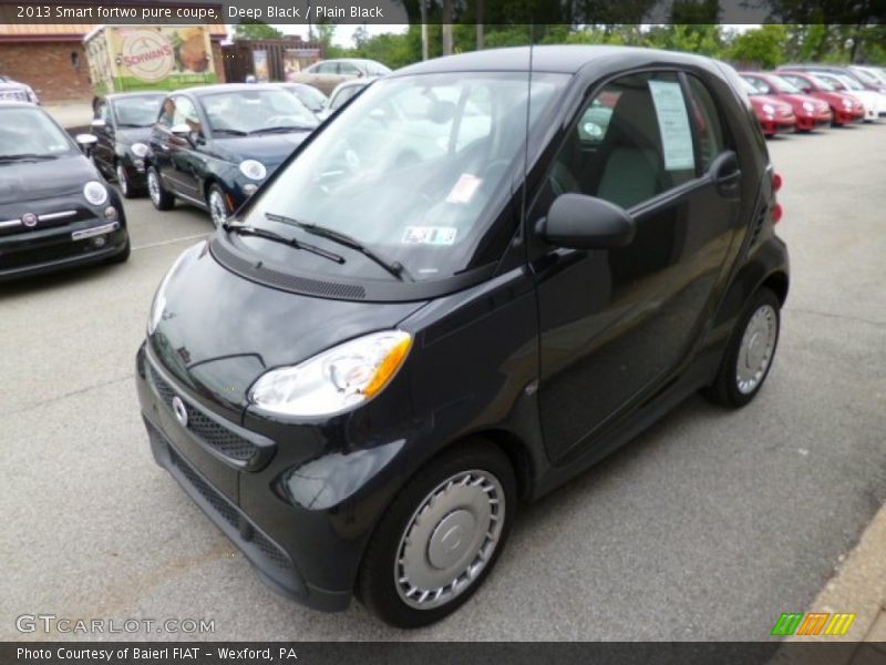 Deep Black / Plain Black 2013 Smart fortwo pure coupe