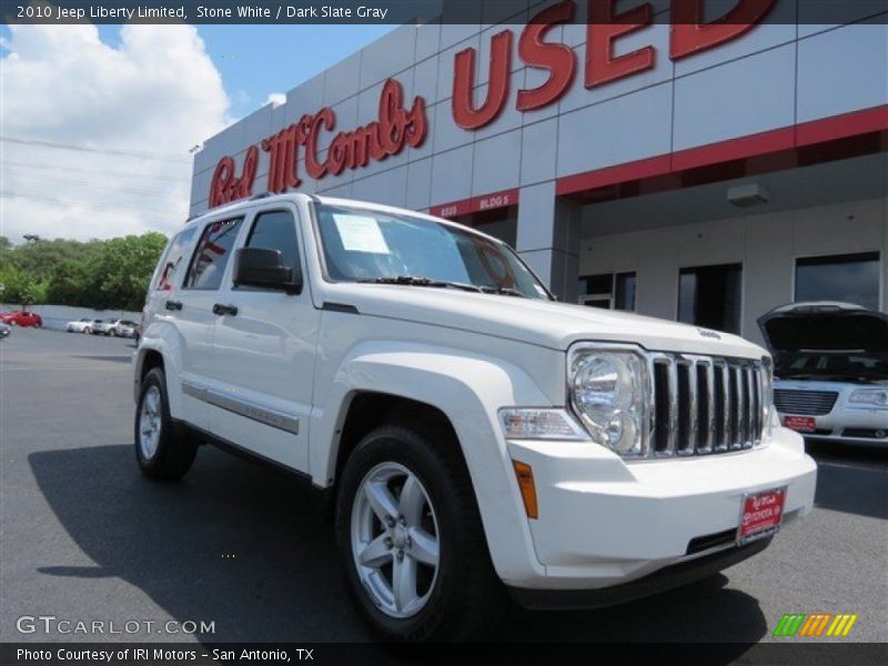 Stone White / Dark Slate Gray 2010 Jeep Liberty Limited